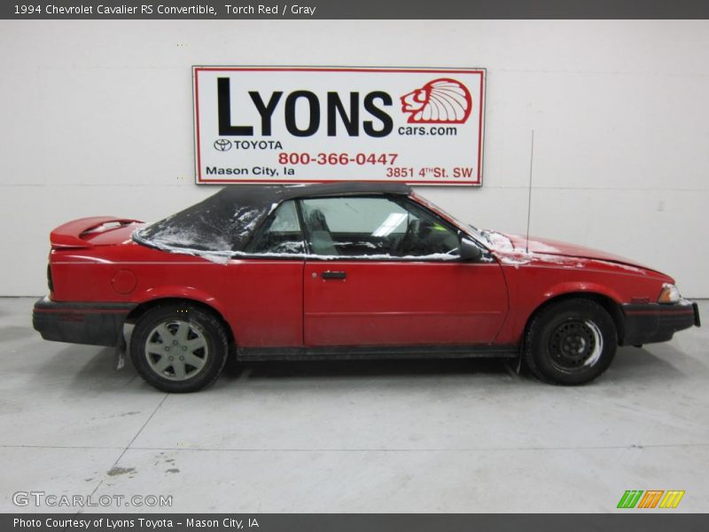Torch Red / Gray 1994 Chevrolet Cavalier RS Convertible