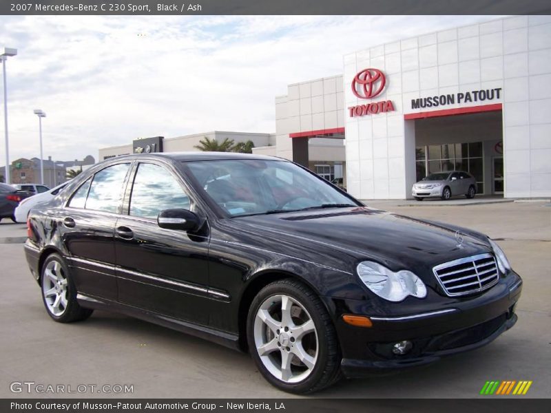 Black / Ash 2007 Mercedes-Benz C 230 Sport