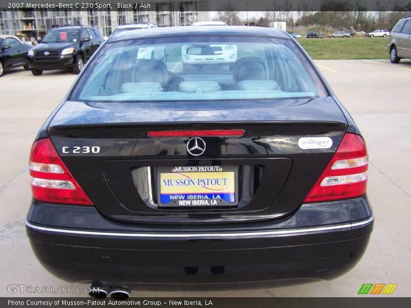 Black / Ash 2007 Mercedes-Benz C 230 Sport
