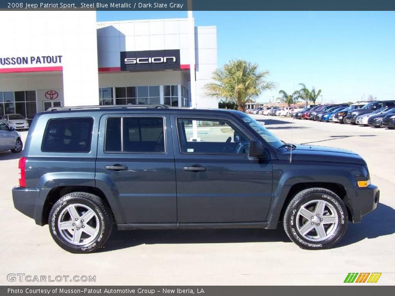Steel Blue Metallic / Dark Slate Gray 2008 Jeep Patriot Sport