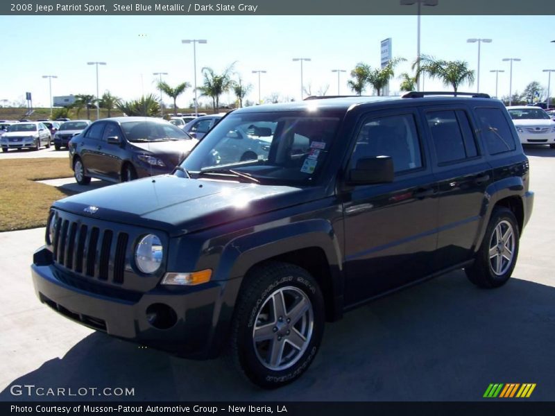 Steel Blue Metallic / Dark Slate Gray 2008 Jeep Patriot Sport