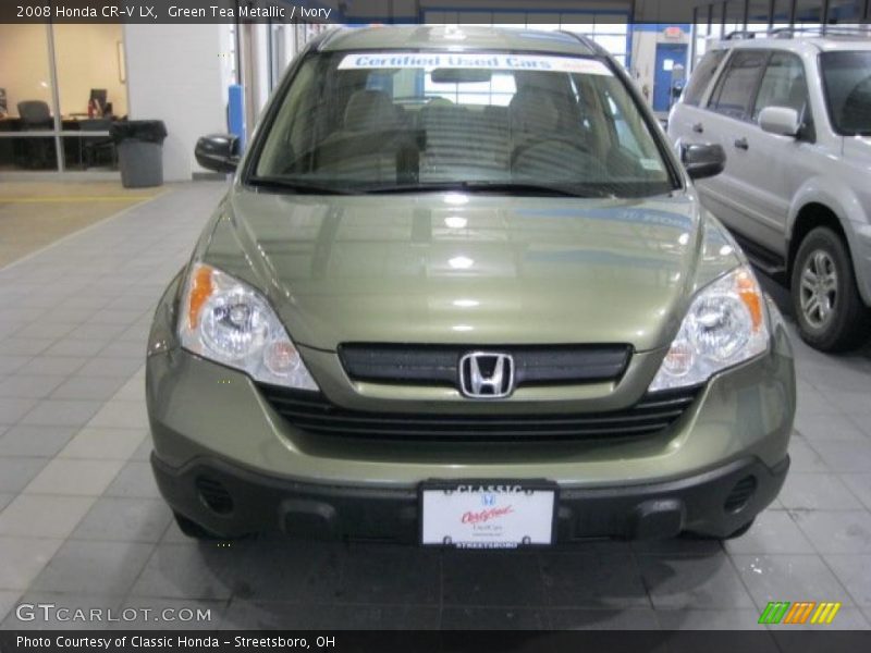 Green Tea Metallic / Ivory 2008 Honda CR-V LX