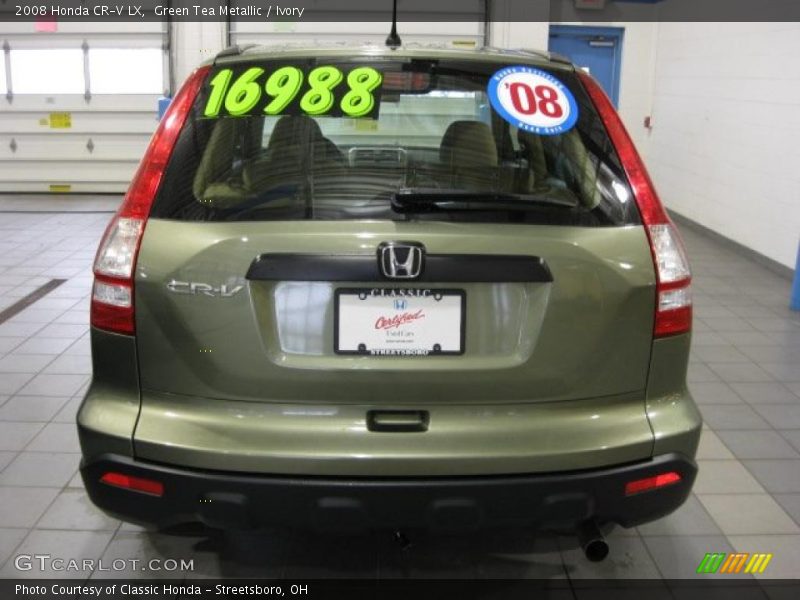 Green Tea Metallic / Ivory 2008 Honda CR-V LX
