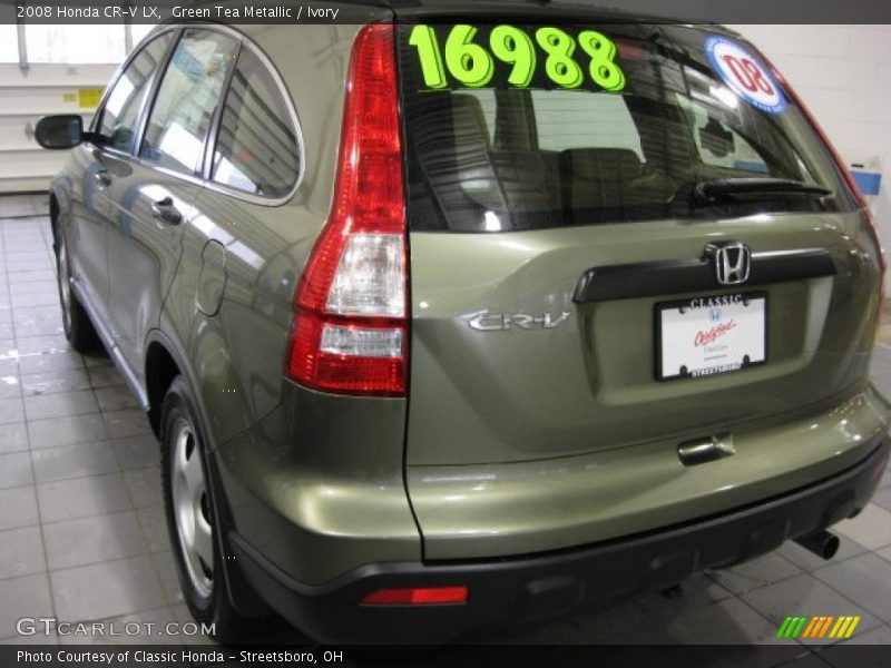 Green Tea Metallic / Ivory 2008 Honda CR-V LX