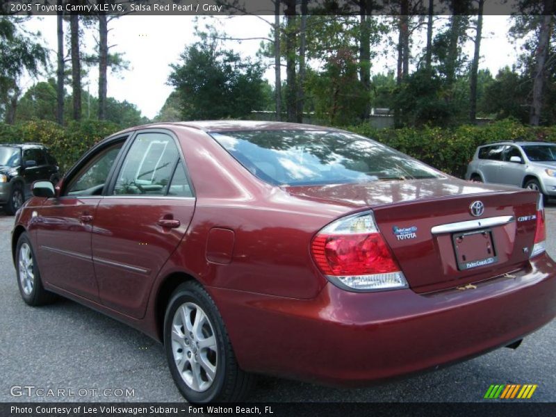 Salsa Red Pearl / Gray 2005 Toyota Camry XLE V6