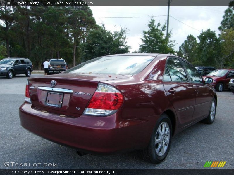 Salsa Red Pearl / Gray 2005 Toyota Camry XLE V6
