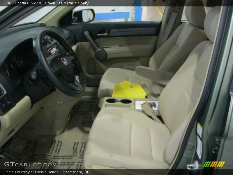 Green Tea Metallic / Ivory 2008 Honda CR-V LX