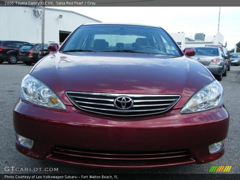 Salsa Red Pearl / Gray 2005 Toyota Camry XLE V6