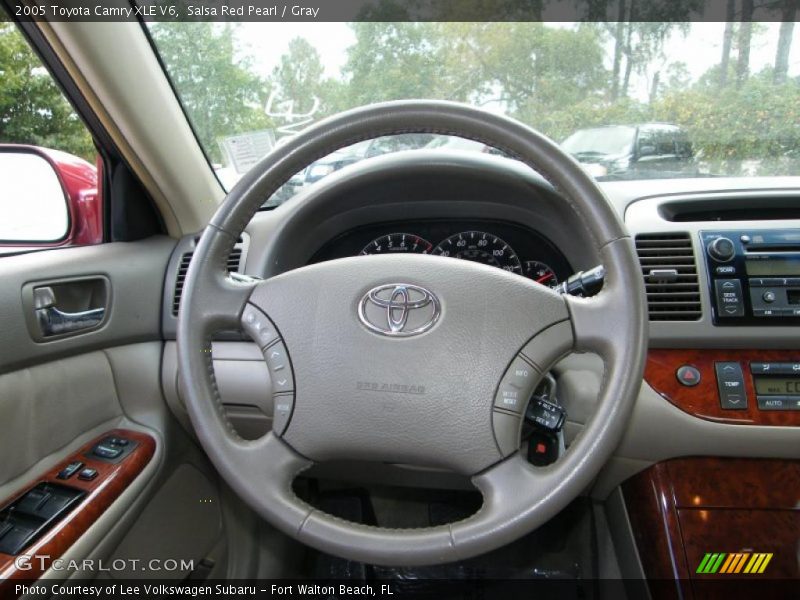 Salsa Red Pearl / Gray 2005 Toyota Camry XLE V6