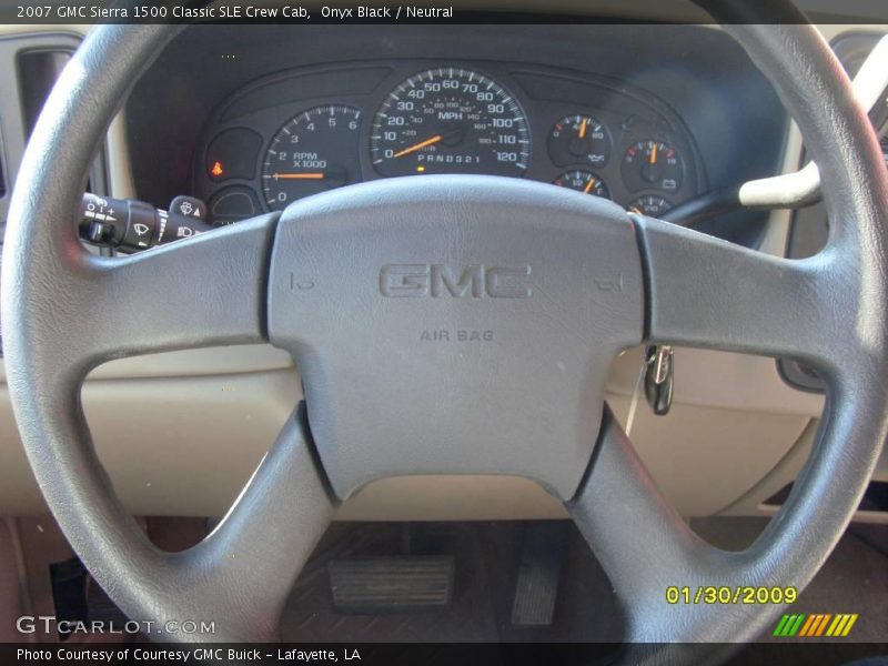 Onyx Black / Neutral 2007 GMC Sierra 1500 Classic SLE Crew Cab