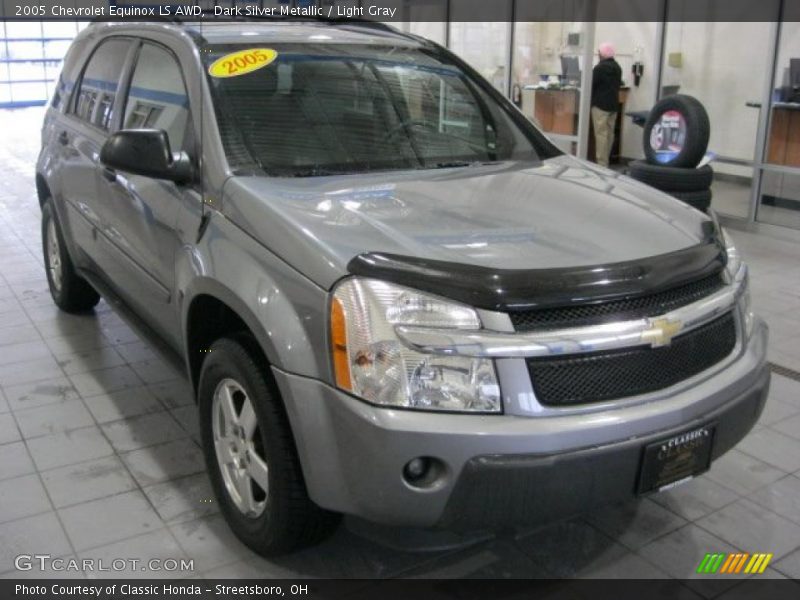 Dark Silver Metallic / Light Gray 2005 Chevrolet Equinox LS AWD