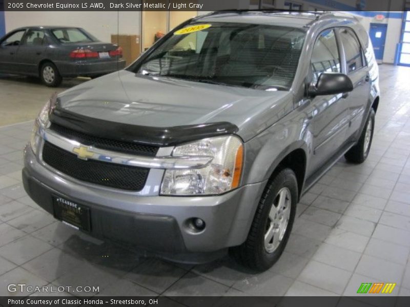 Dark Silver Metallic / Light Gray 2005 Chevrolet Equinox LS AWD