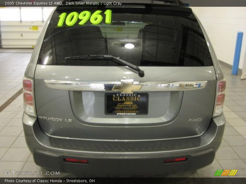 Dark Silver Metallic / Light Gray 2005 Chevrolet Equinox LS AWD