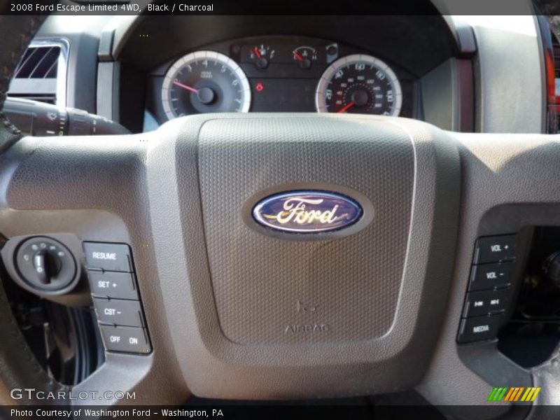 Black / Charcoal 2008 Ford Escape Limited 4WD