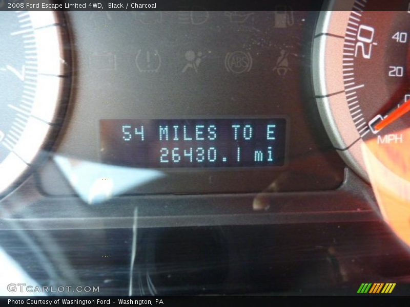 Black / Charcoal 2008 Ford Escape Limited 4WD