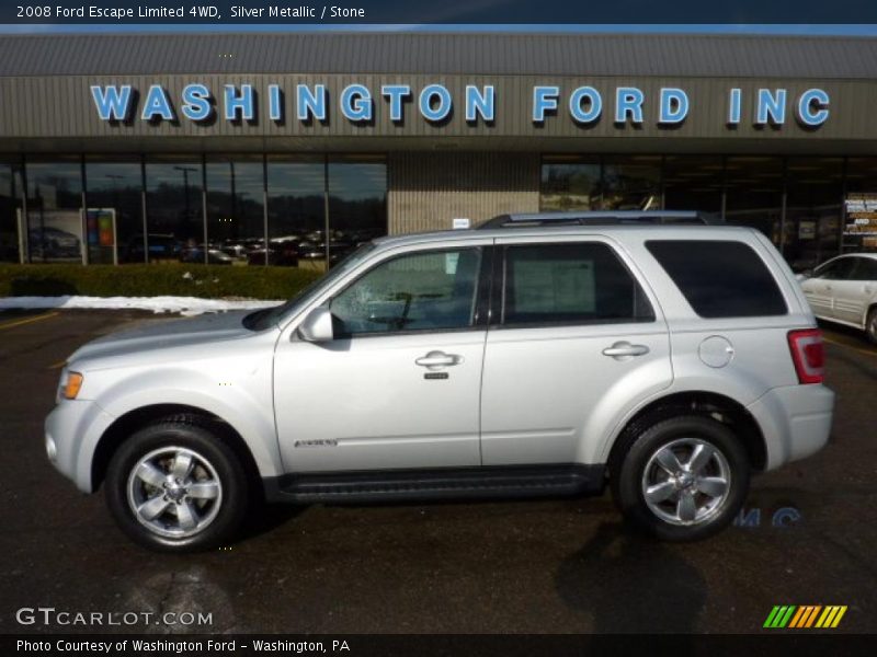 Silver Metallic / Stone 2008 Ford Escape Limited 4WD