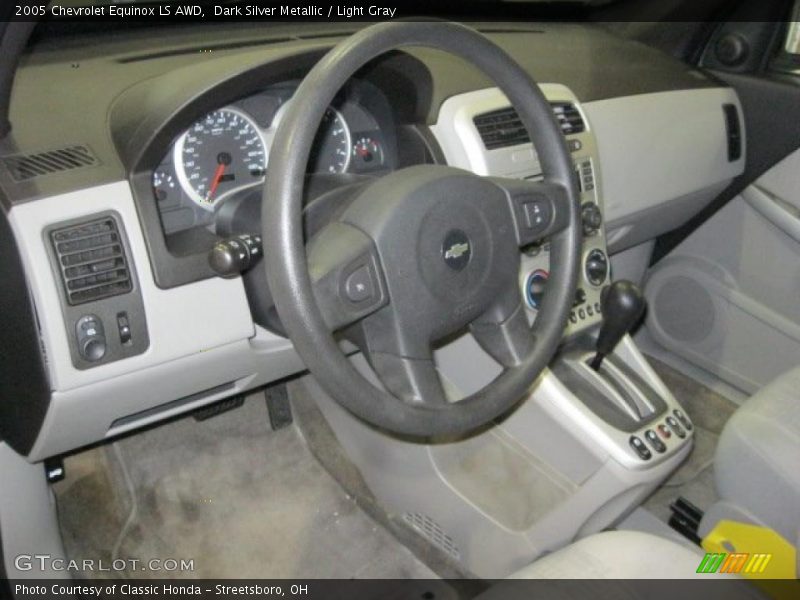 Dark Silver Metallic / Light Gray 2005 Chevrolet Equinox LS AWD