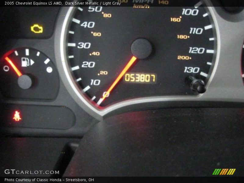 Dark Silver Metallic / Light Gray 2005 Chevrolet Equinox LS AWD