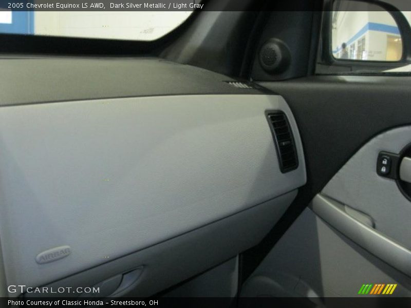 Dark Silver Metallic / Light Gray 2005 Chevrolet Equinox LS AWD
