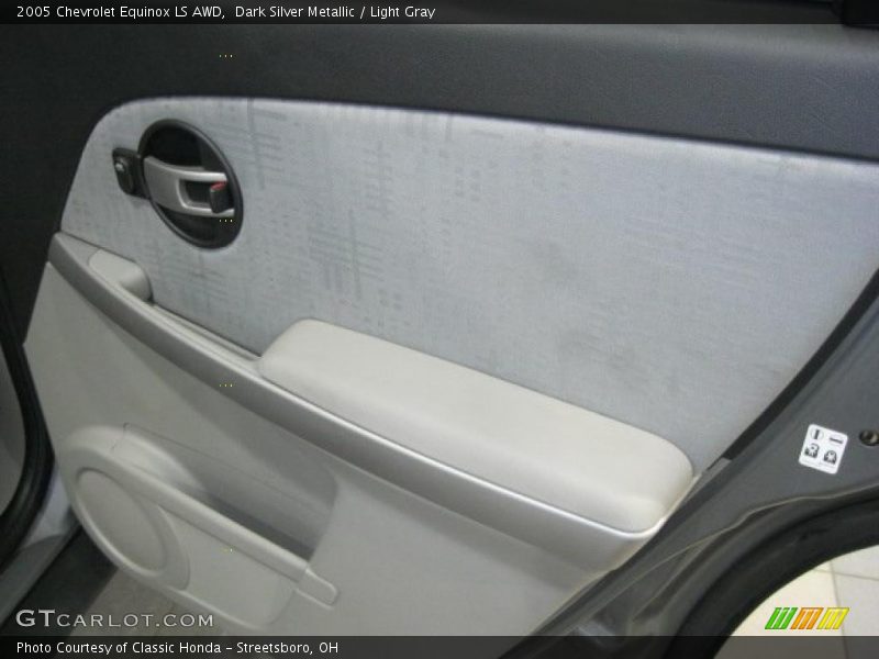 Dark Silver Metallic / Light Gray 2005 Chevrolet Equinox LS AWD