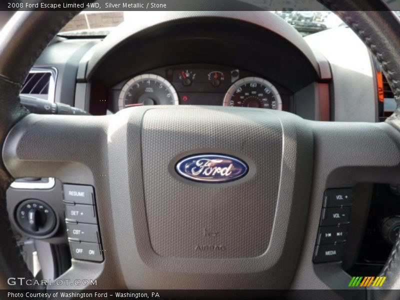 Silver Metallic / Stone 2008 Ford Escape Limited 4WD