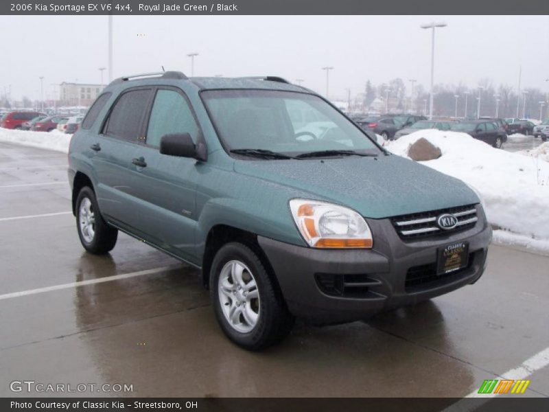 Royal Jade Green / Black 2006 Kia Sportage EX V6 4x4