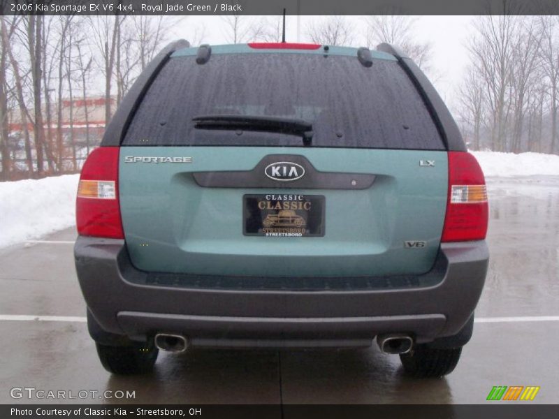 Royal Jade Green / Black 2006 Kia Sportage EX V6 4x4