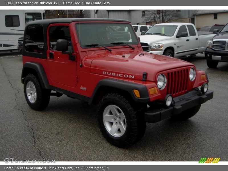 Flame Red / Dark Slate Gray 2004 Jeep Wrangler Rubicon 4x4