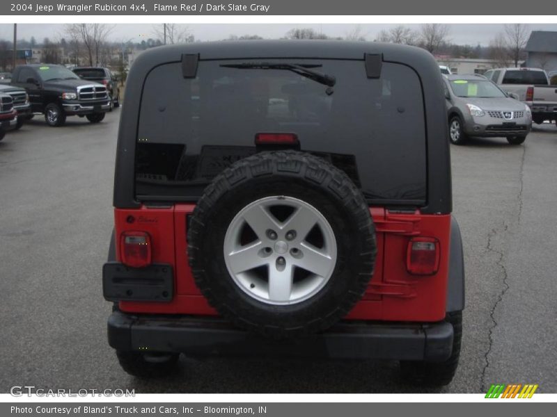 Flame Red / Dark Slate Gray 2004 Jeep Wrangler Rubicon 4x4