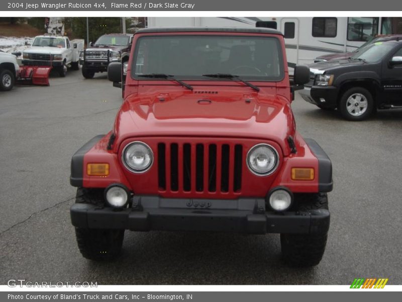 Flame Red / Dark Slate Gray 2004 Jeep Wrangler Rubicon 4x4
