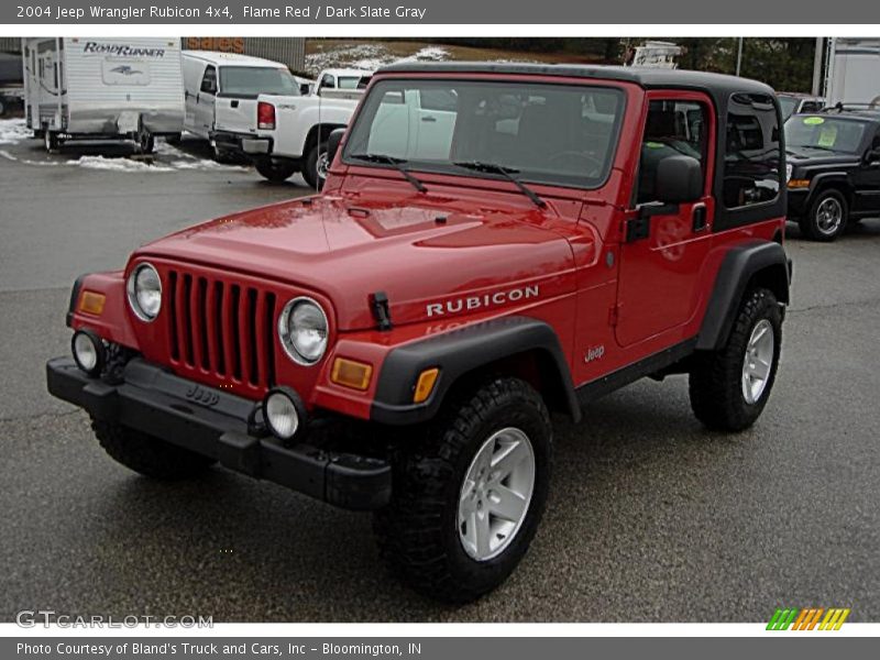 Flame Red / Dark Slate Gray 2004 Jeep Wrangler Rubicon 4x4