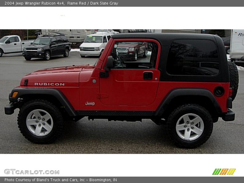 Flame Red / Dark Slate Gray 2004 Jeep Wrangler Rubicon 4x4