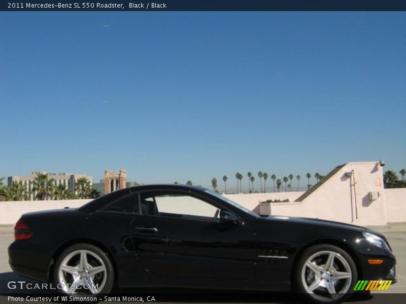 Black / Black 2011 Mercedes-Benz SL 550 Roadster