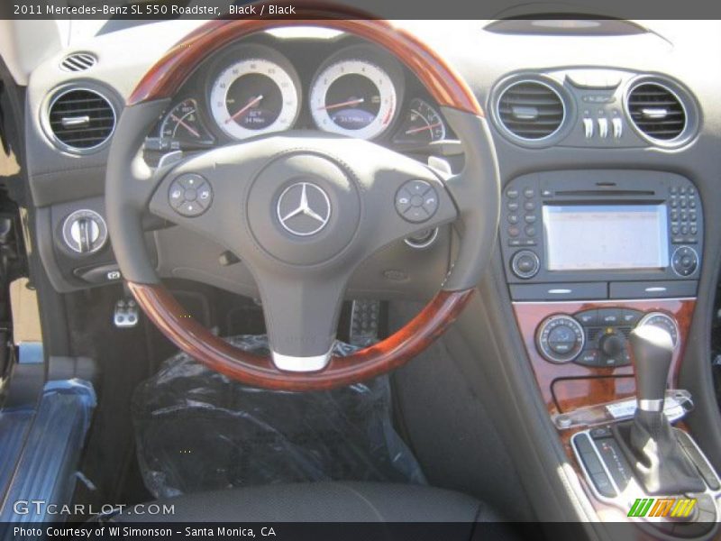 Black / Black 2011 Mercedes-Benz SL 550 Roadster