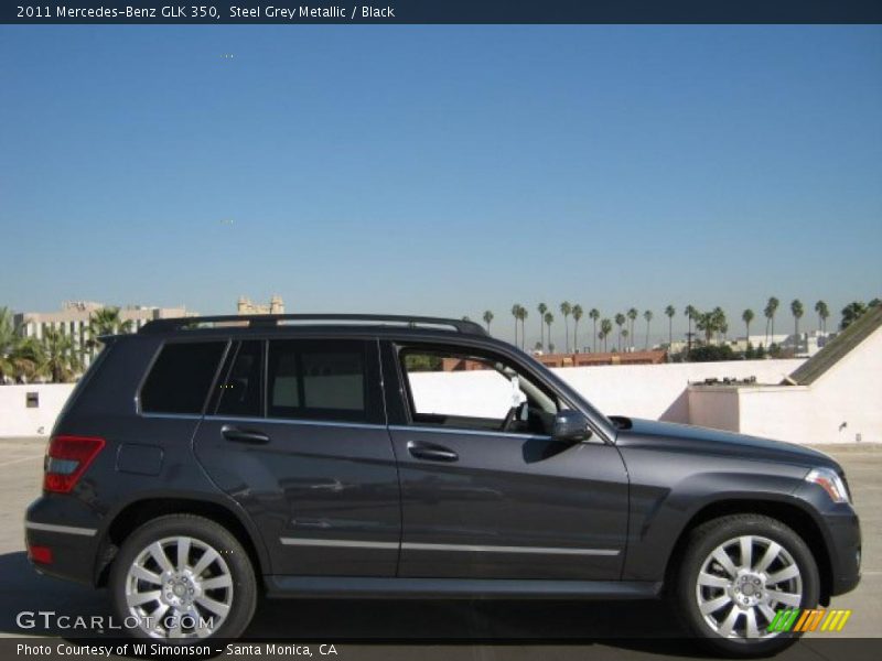 Steel Grey Metallic / Black 2011 Mercedes-Benz GLK 350