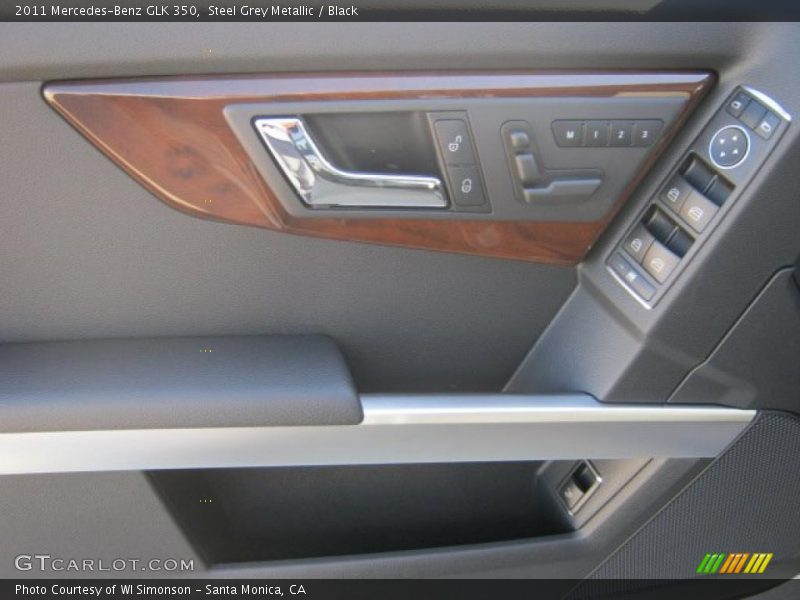 Steel Grey Metallic / Black 2011 Mercedes-Benz GLK 350