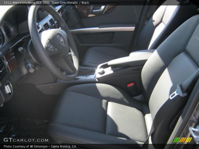 Steel Grey Metallic / Black 2011 Mercedes-Benz GLK 350