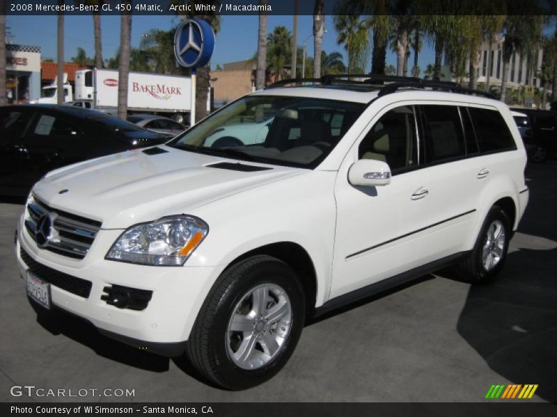 Arctic White / Macadamia 2008 Mercedes-Benz GL 450 4Matic