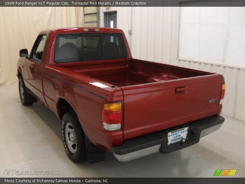 Toreador Red Metallic / Medium Graphite 1998 Ford Ranger XLT Regular Cab