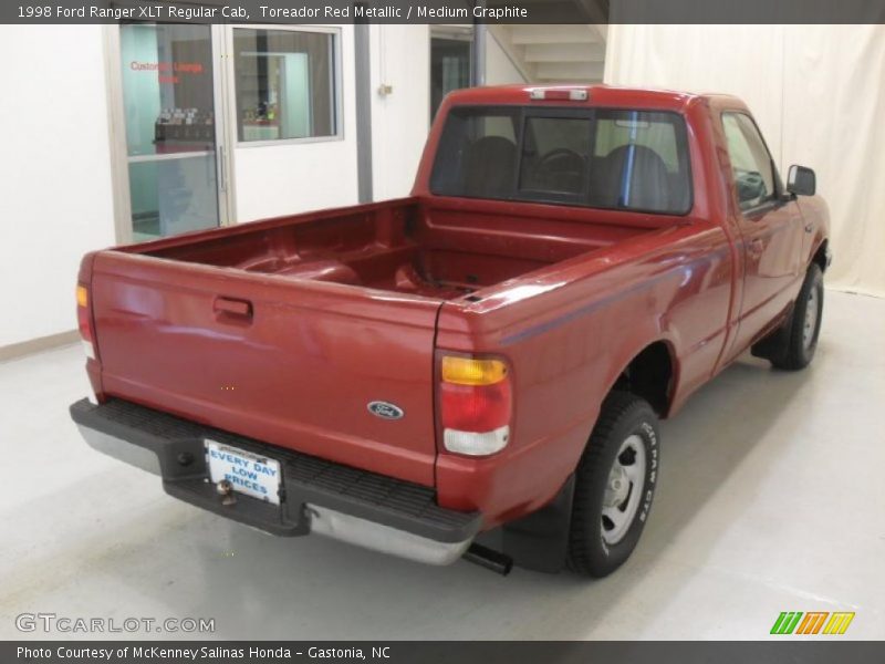 Toreador Red Metallic / Medium Graphite 1998 Ford Ranger XLT Regular Cab