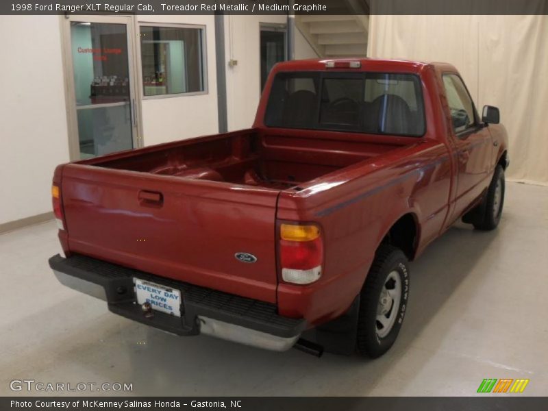 Toreador Red Metallic / Medium Graphite 1998 Ford Ranger XLT Regular Cab