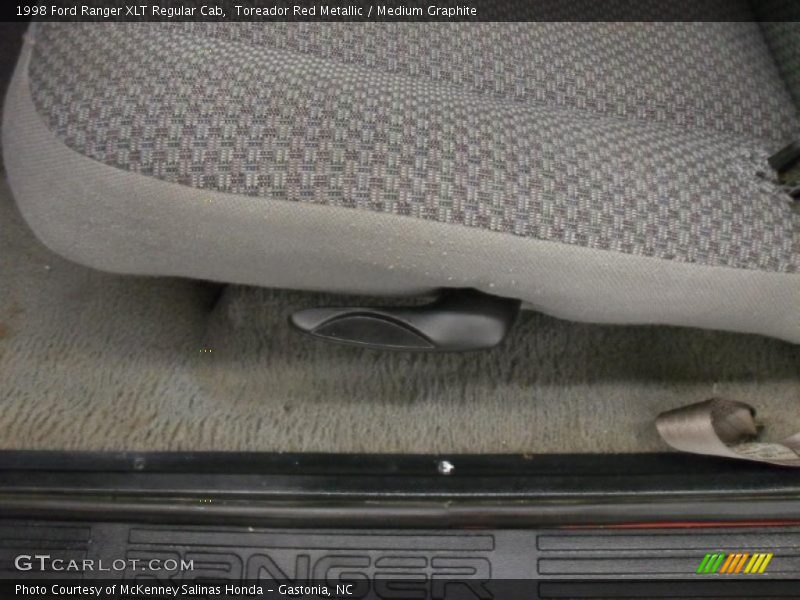 Toreador Red Metallic / Medium Graphite 1998 Ford Ranger XLT Regular Cab