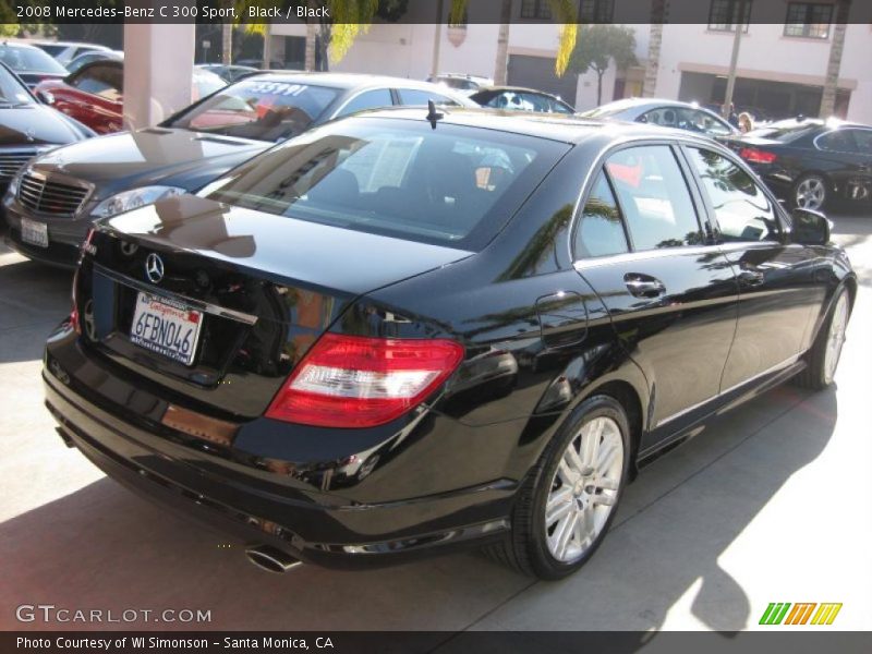 Black / Black 2008 Mercedes-Benz C 300 Sport