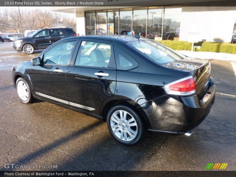 Ebony Black / Medium Stone 2010 Ford Focus SEL Sedan