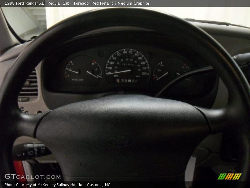 Toreador Red Metallic / Medium Graphite 1998 Ford Ranger XLT Regular Cab