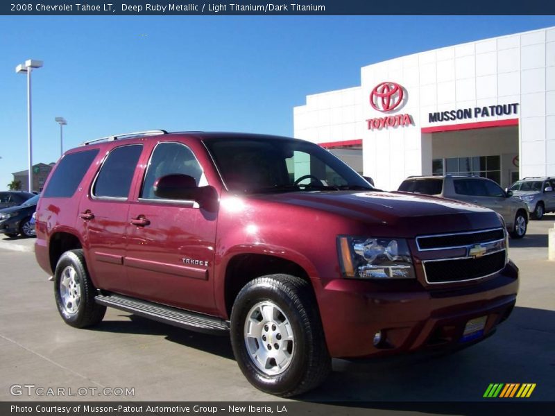 Deep Ruby Metallic / Light Titanium/Dark Titanium 2008 Chevrolet Tahoe LT