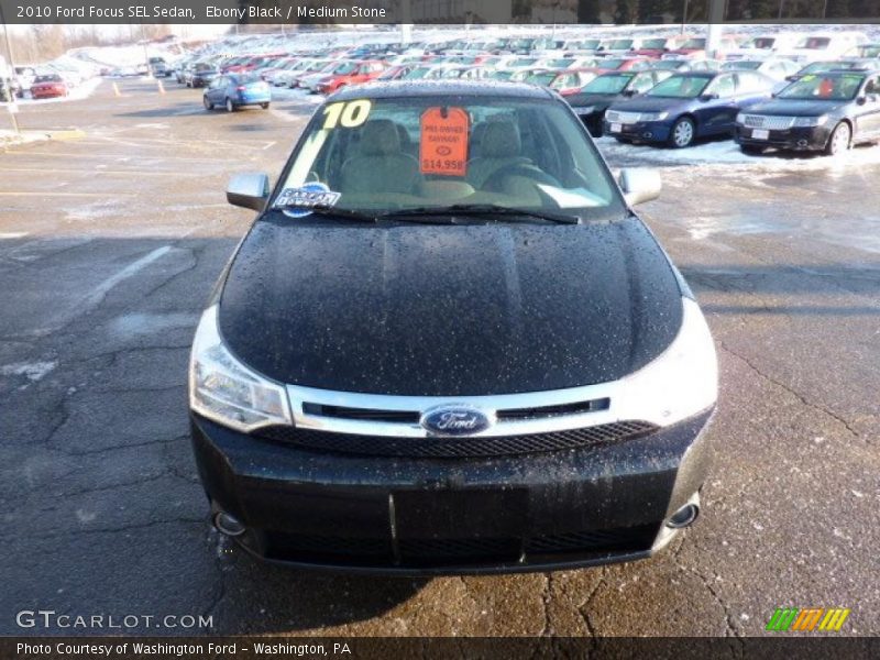Ebony Black / Medium Stone 2010 Ford Focus SEL Sedan