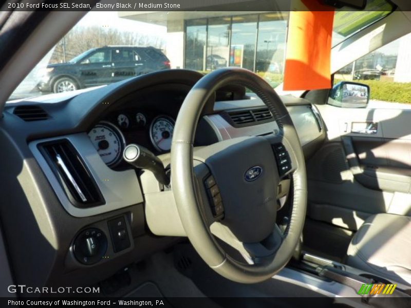 Ebony Black / Medium Stone 2010 Ford Focus SEL Sedan