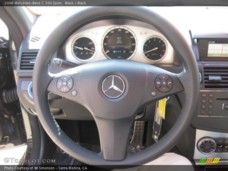 Black / Black 2008 Mercedes-Benz C 300 Sport