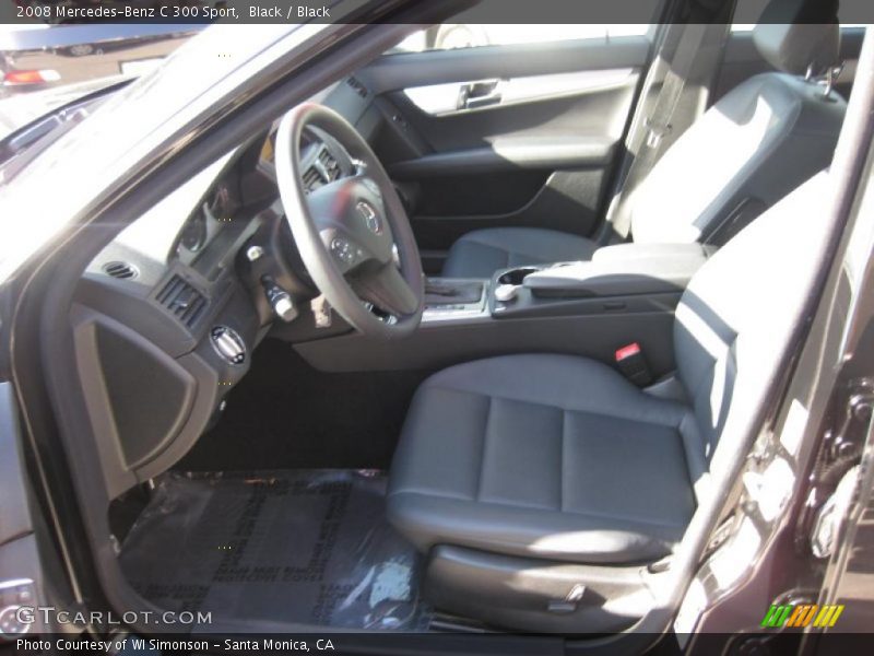 Black / Black 2008 Mercedes-Benz C 300 Sport